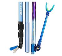 URGDWEKJY Support de canne à pêche en carbone ultra léger et super dur à suspendre pour canne à pêche (bleu, 2,4 m)