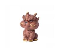 URGDWEKJY Thé Pet Creative Purple Sand Tea Ornements pour animaux de compagnie, statue de dragon porte-bonheur, artisanat, décoration de bureau pour salon de thé à la maison, décoration de bureau