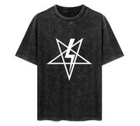 Urge Anton Szandor LaVey Sigil Men's T-Shirt Unisex Black Cotton Print Tee Shirts M