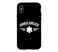 Urgence Médical Profession Santé Simple Ambulancier Coque pour iPhone X/XS