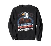 Urgences ER Patriotic USA Eagle Nurse Doctor Sweatshirt