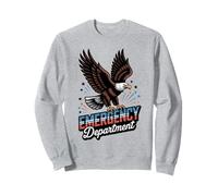 Urgences ER Patriotic USA Eagle Nurse Doctor Sweatshirt
