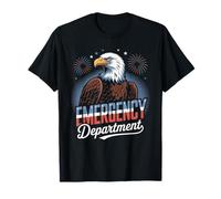 Urgences ER Patriotic USA Eagle Nurse Doctor T-Shirt