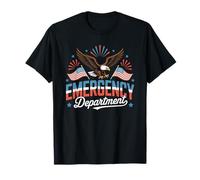 Urgences ER Patriotic USA Eagle Nurse Doctor T-Shirt