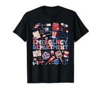 Urgences infirmière d'urgence Happy Independence Day T-Shirt