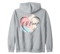 Urgences Infirmières en forme de cœur Pastel Sweat à Capuche