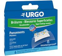 Urgo - Pansements Brûlures - Waterproof - Tulle lipido-colloïde - Petit format, x6