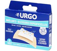Urgo Pansements Extensible Brûlures-Blessures Superficielles 5x7cm 6 Pièces