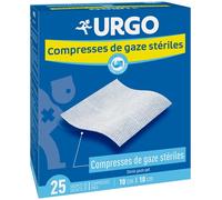 Urgo Compresses de Gaze Stériles 10x10 cm 25 Sachets x2