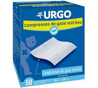 Urgo Compresses de Gaze Stériles 10x10 cm 50 Sachets x2