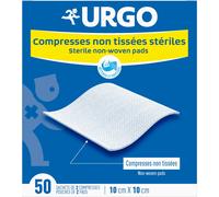 Urgo Compresses Non Tissées Stériles 10cm x 10cm 2x50 Unités