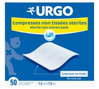 Urgo Compresses Non Tissées Stériles 7,5cm x 7,5cm 2x50 Unités