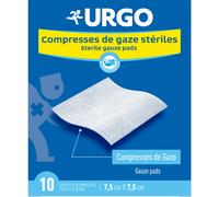 Urgo Compresses Stériles 7,5cm x 7,5cm 2x10uts