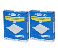 URGO Compresses stériles Non-tissées 7,5 cm x 2x10 pc(s)