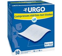 Urgo - Compresses stériles - Non tissées - Boîte de 50 sachets de 2 compresses - 10cm x 10cm