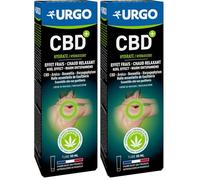 Urgo - Crème Hydratante CBD+ - Effet Chaud/Froid - Crème de Massage 98% d'Origine Naturelle - Dès 7 ans - Tube 50 ML (Lot de 2)