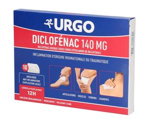 Urgo Diclofenac 140 mg Emplâtre Médicamenteux Pansement(S) 10 pc(s)