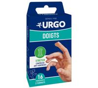 Urgo Doigts Stretch Compresse Anti-Adhérente Pansements 2 Formats 16 Pièces