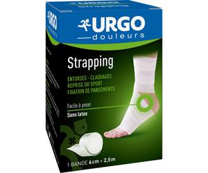 Urgo Douleurs Strapping Sans Latex 6cm x 2,50m 1 Bande