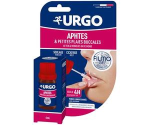 Urgo Filmogel Aphtes plaies buccales Application avec spatule précise 6ml | Soulage la douleur Forme un film protecteur Favorise la cicatrisation