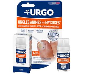 Urgo Filmogel Ongles Abîmés par Mycose ou Traumatisme léger 3,3 ml | Régénère et renforce l'ongle des pieds abîmé par une mycose ou un traumatisme léger avec pinceau applicateur, dès 3 ans