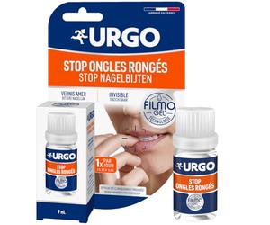 Urgo Filmogel Stop Ongles Rongés Vernis amer 9 ml | Solution locale très amère pour aider à arrêter de se ronger les ongles à appliquer au quotidien