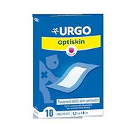 Urgo - Optiskin - Pansements Adhésif - Semi perméable stérile - 10 pansements 5,3cm x 8cm