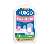 Urgo - Pansement Peau Sensible - Hypoallergénique Indolore au retrait - 3 formats - 30 pansements