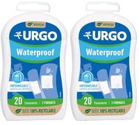 Urgo - Pansement Waterproof aux couleurs de Paris 2024 - Imperméable Compresse anti-adhérente - 2 formats - 20 pansements (Lot de 2)