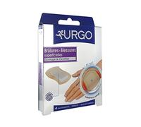 Urgo - Pansements Brûlures - Blessures superficielles - Tulle lipido-colloïde - Grand format, x4
