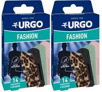 URGO - Pansements Fashion - Bte/14, 4 Designs (Lot de 2)
