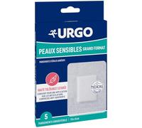 Urgo Pansements Peaux Sensibles Grand format x5