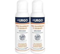 Urgo Pieds Transpirants et Odorants Crème en Mousse Rééquilibrante De 2x125 ml