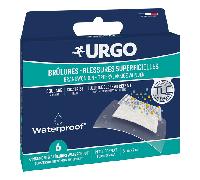 Urgo Premiers Soins Brûlures Blessures Superficielles Pansements Waterproof 5 x 7cm 6 unités