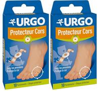 Urgo - Protecteurs cors - Disque protecteur - Evite les pressions - 10 pansements (Lot de 2)