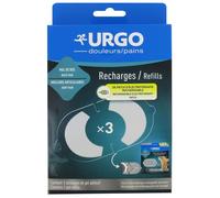 Urgo - Recharges Patch d'électrothérapie rechargeable - Gel adhésif - Mal de dos - Pack 3 recharges