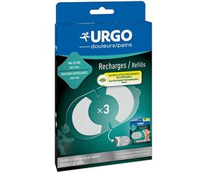 Urgo - Recharges pour Patch D’Électrothérapie Rechargeable - Lot de 3 Recharges de Gel Adhésif - pour 90 Utilisations