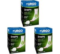 Urgo - Strapping - Bande élastique adhésive - Contention/Fixation de pansements - 1 bande 2,5mx6cm (Lot de 3)