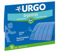 Urgo - Strips - Bandelettes stérilisées prédécoupées - Support non tissé adhésif - 10 unités