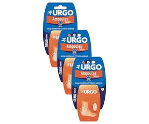 Urgo - Traitement Ampoules - Pansement hydrocolloïde - Grand format Résistant à l'eau - x5 pansements (Lot de 3)