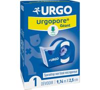 Urgo Urgopore Géant Sparadrap Non Tissé Microporeux 2,5cm x 12m 1 Dévidoir