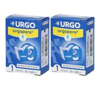 URGO Urgopore® Géant Sparadrap non tissé microporeux 5 m x 2,5 cm Pansement(S) 2x1 pc(s)