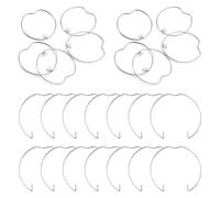URHRHU 48 Pièces Anneaux de Fixation à Ressort de Lampe pour Spot GU10 MR16 Anneaux à Ressort de Retenu Anneau Clips pour Ampoule Halogène LED ou Spot Encastré Argenté