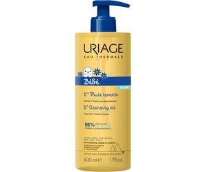 Uriage Bébé 1ère Huile Lavante Protectrice Visage Corps Cuir Chevelu Flacon-Pompe 500ml