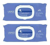 1ere Lingettes Nettoyantes Visage Corps Et Siege 2x70 Uriage