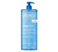 Uriage Derm-Phy Gel Surgras Nettoyant Extra-Riche 1L - Peau Sensible - Préserve le Film Hydrolipidique de la Peau - Gel Moussant Frais - Nettoie sans Assécher - Visage, Corps - pH physiologique
