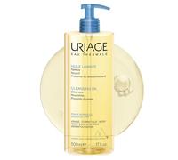 Uriage Huile Lavante - 25% de Glycérine - 2-en-1 : Nettoie en Douceur, Hydrate - Huile de Douche Moussante pour toute la Famille - Visage, Corps - pH Physiologique, Peau Sensible - Sans Savon - 500ml