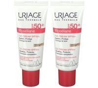 URIAGE Roséliane CC Cream SPF 50+ Teinte Claire Crème 2x40 m