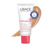Uriage Roseliane CC Cream SPF30 - Extrait de Ginseng - Masque les Rougeurs, Unifie le Teint, Apaise Durablement - Crème Visage Teintée - Convient aux Peaux Sensibles à Rougeurs - Non Comédogène - 40ml