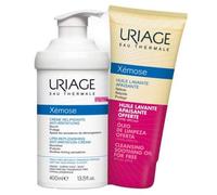 Uriage Xémose Crème Relipidante Anti-Irritations 400ml + Xémose Huile Lavante 200ml Offerte
